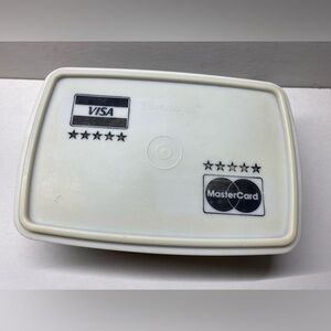 Vintage Tupperware / Tuppercraft black money float coin box